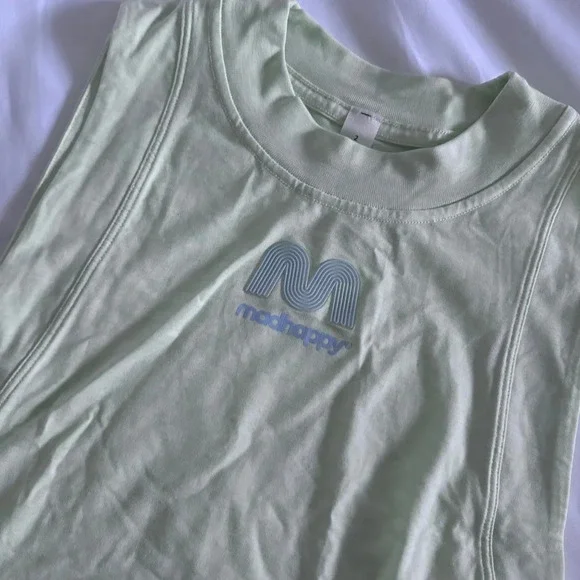 92 🆕💚 Lululemon X Madhappy All Your Crop Tank - Heathered Elixir - Picture 2 of 9
